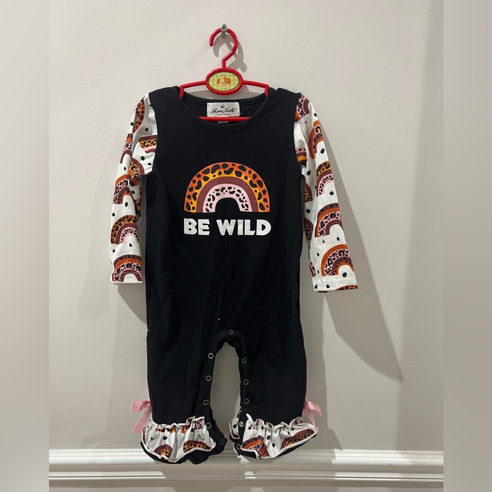 Baby girl WILD ONE be wild onesie